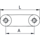 Bouton punto ea32 l44 chêne 