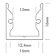 S line led profiel standaard wit 2000mm