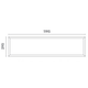 Infinity led Panel 230V rectangulaire 3000K