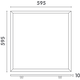 Infinity led Panel 230V carré 3000K