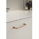 Greep LOUNGE BA128 L142 zamak geborsteld koper
