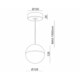 Mime-S pendel led zwart 11W 230V 3000K 950lm 