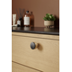 Bouton MELURA ø30 h28 chêne + noir 