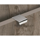 Greep Narni, boorafstand 50, L 60 mm, B 37 mm, H 21 mm, roestvrij staal geborsteld