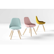 Nuba L fauteuil bois chauffe/noir/mystic gris 