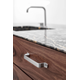 Poignée rio ea128 l164 zamac look inox 