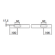 Runway schuifdeurset staal zwart 80kg l.2100mm voor deurbladbreedte 910-1000mm