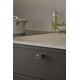 T-knop SEGMENT l40 walnoot + geborsteld goud