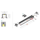 Led profiel Smart-In10 ac2 Z 2000 zwart geanodis.