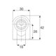 Serrure pour porte en verre 4-10mm avec gâche