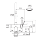 Maris Water Hub - 3 in 1 set met zwenkbare uitloop / Side Lever / Zwart mat / Boiler 4 liter