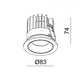 Led trend Round noir mat 2700K 9W 230 V 