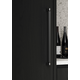 Knop BROOKLYN BIG Ø40 aluminium geborsteld zwart