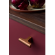 Bouton T HINOKI L60 aluminium brossé noir