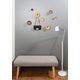 Porte-manteaux ZOOT Ø60 bois / aluminium brossé foncé laiton / noyer