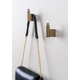 Porte-manteaux ARPA L41 aluminium brossé laiton