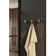 Porte-manteaux BROOKLYN L40 aluminium titane noir