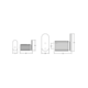 Porte-manteaux BROOKLYN L40 aluminium titane noir