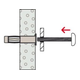 Hollewandplug Fischer HM5 x 65S met metrische schroef