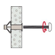 Hollewandplug Fischer HM5 x 65S met metrische schroef