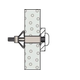 Hollewandplug Fischer HM5 x 65S met metrische schroef