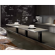 Support de bar capri droit 50x50 noir  