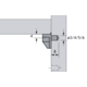 legplankdrager Safety , ø 5 mm, staal, kunststof glashelder