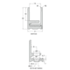 Voorgeboord klikprofiel PROFIX, voor 8/13.5 mm glas, B21 H30 L3000, mat aluminium