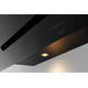 Novy Vision 75 cm zwartglas Zwart wanddampkap rec