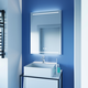 Miroir 1200x650 led haut/bas.+kelvinch.+chauff 