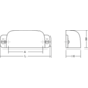Bouton FIRM BA64 L93.9 zamac noir texture