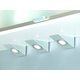 Set omega Led RVS 3x3W 4000K+interrupteur 