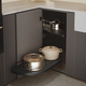 MC Line Dolphin 50cm rechts antraciet met dubbel dempingsysteem
