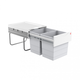 Hailo tandem R ii poubelle 2x18l gris 
