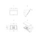 Novy Vision 75 cm blanc verre hotte murale recirc 