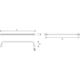 Greep ESTE BA160 L172 zamak mat zwart
