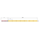 Ledstrip COB 5m 50W 3000K IP20 12V z/punten dimb.