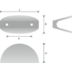 Poignée emojie ea64 l78 zamac look inox brossé 