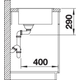 Blanco spoeltafel andano 340-if man.