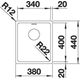 Blanco spoeltafel andano 340-if man.
