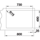 Blanco spoeltafel Andano 700-IF/A auto