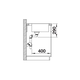 Blanco spoeltafel claron 400-if/a auto.