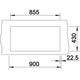 Blanco spoeltafel claron 400/400-if man.