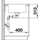 Blanco spoeltafel classimo 8-IF rvs