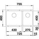 Blanco Subline 430/270-U ga blanc commande manuelle