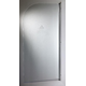 Scharnier over volledige hoogte voor badrand, voor 6 mm glas, L1500, glanzend aluminium