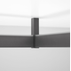 Barre pend. rectang. linear alu noir 10x30x2500mm  profilé pvc