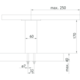Barsteun korfu recht h:170mm rvs