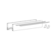 AvanTech YOU set côté tiroir h101 l500mm argenté g/d sans Fixation Frontal e