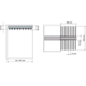 Chic line broekenrek antraciet b.700  d.460